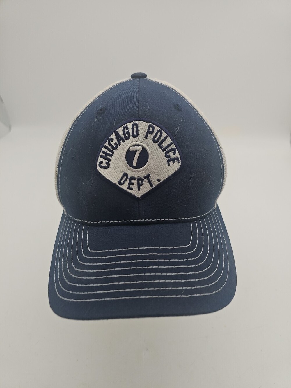 Chicago Police CPD Dept Vintage Navy Blue Adjustable Baseball Cap Hat